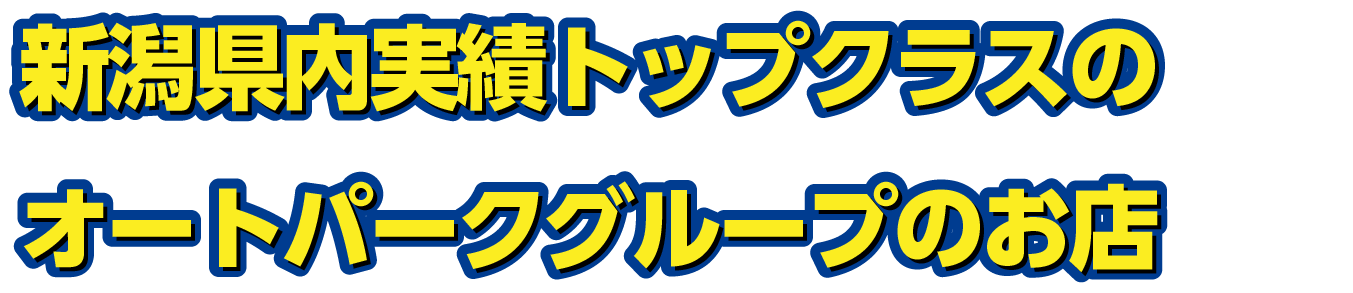 新潟県内実績トップクラスのオートパークグループのお店